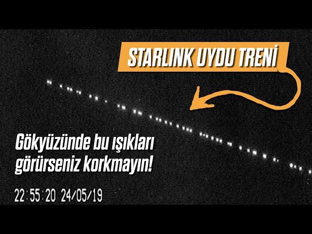 If you see these lights in the sky, don't be afraid! STARLINK Satellite Train