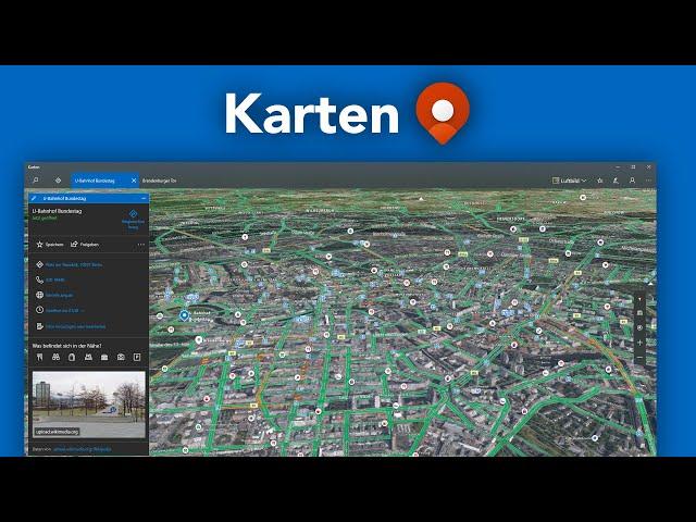 Windows Karten (Tutorial) Einfach Orte finden & Routen planen