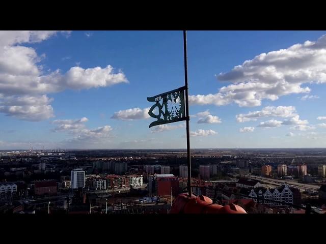 Gdansk. St. Mary's Church top view (Basilica of the Assumption of the Blessed Virgin)