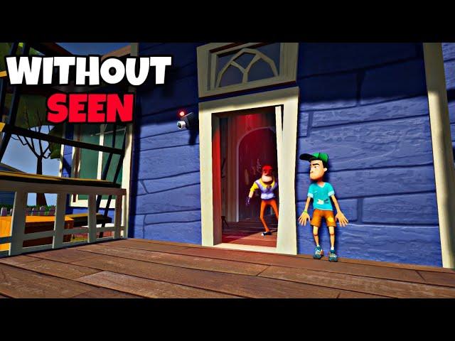 Hello Neighbor WITHOUT BEING SEEN | Challenge