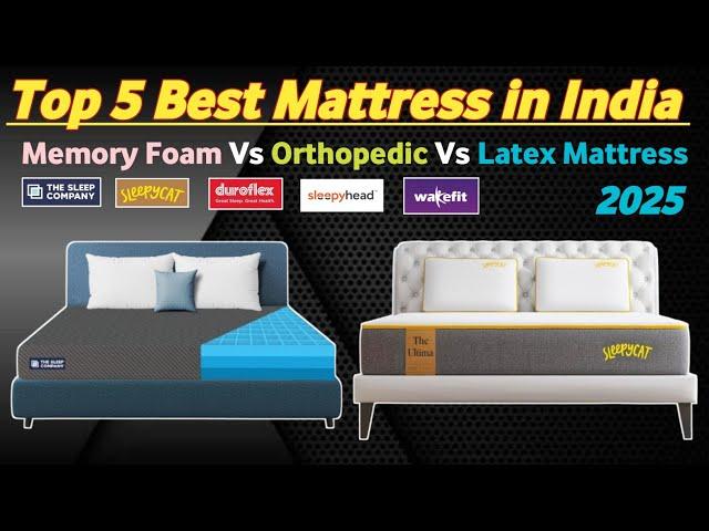 Top 5 Best Mattress in India 2025Best Mattress For Back Pain 2025Mattress Buying Guide