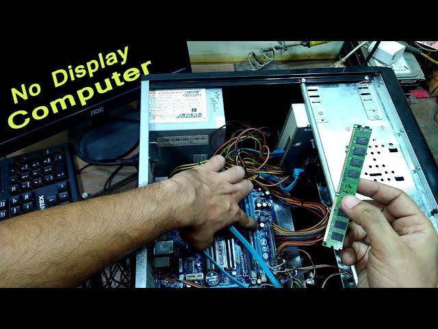 How to repair No Display Computer || Ram Problem || No Display Motherboard || No Signal by PK Expert