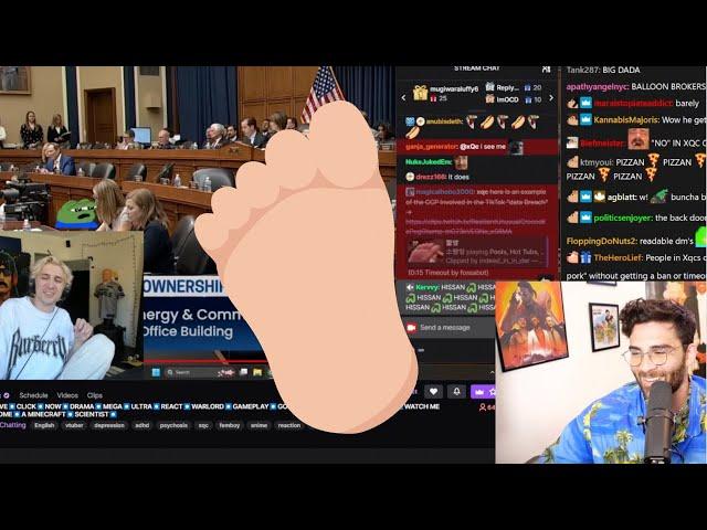 xQc shocks Hasanabi's stream with feet (during Ramadan)