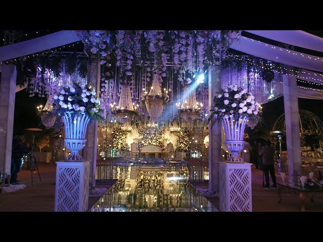 Pakistani Outdoor Open Air Wedding Reception Decor Setup - in Lahore | By Zafar Group