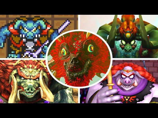 Evolution of Ganon Battles in Zelda Games (1986 - 2024)