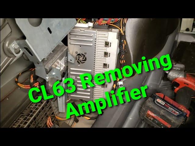 2007-2013 MERCEDES W216 CL63 CL550 CL65 CL600 HOW TO REMOVE RADIO AMP AMPLIFIER UNIT 2218707789