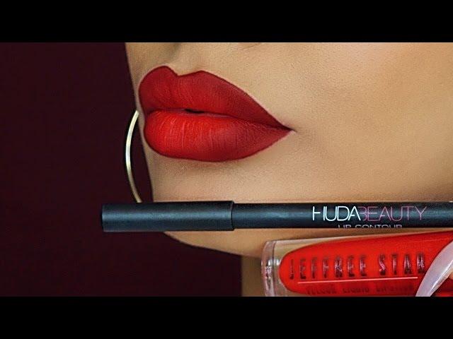 Holiday Lip Tutorial- Red Ombre lips