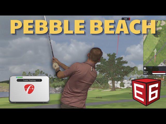 Playing Pebble Beach on E6 Connect with Flightscope Mevo+