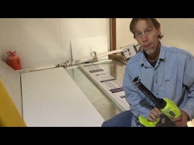 New Ryobi 28 oz Large Caulk Gun FRP Glue Panel Adhesive Titebond Fast Grab
