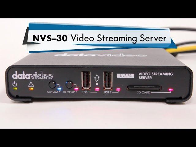 Datavideo NVS-30 Video Streaming Encoder/Recorder Setup Tutorial Guide