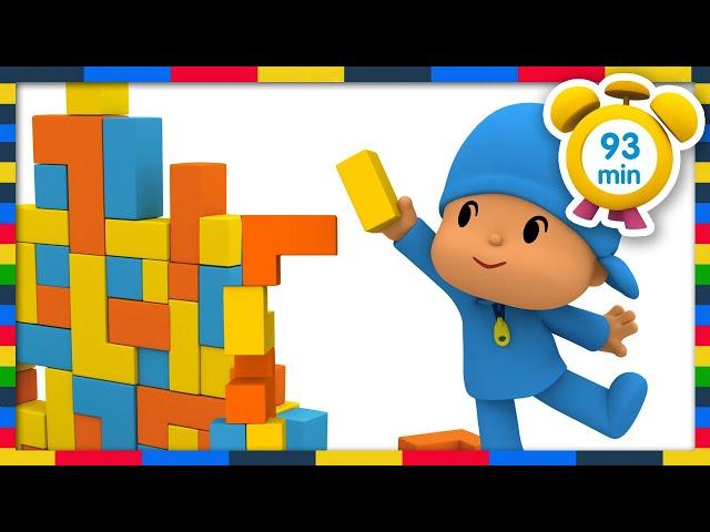  POCOYO in ENGLISH - Building blocks games [93 min] | Full Episodes | VIDEOS and CARTOONS for KIDS