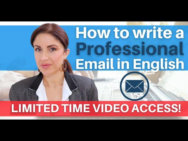 How to Write a Professional Email In English | Essential Language