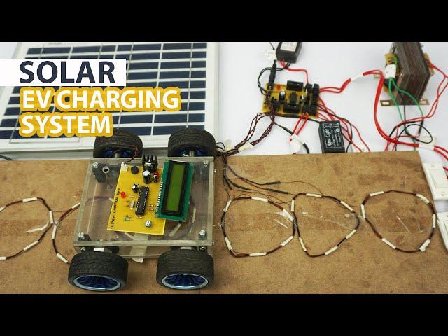 Solar Wireless Electric Vehicle Charging System for Non Stop EV Charging