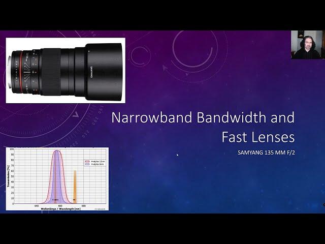 Narrowband Bandwidth with Fast Lenses: Samyang 135 mm f/2.0