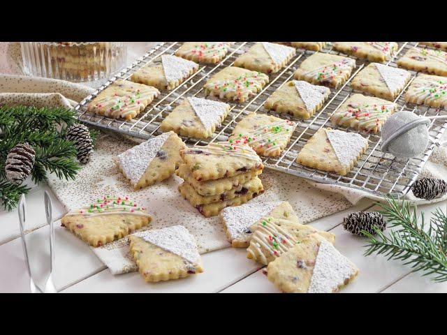 particularly tender & crumbly cranberry-pistachio cookies 