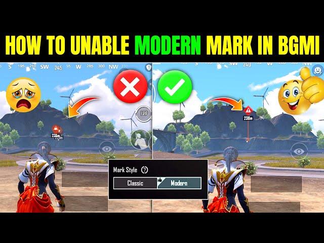 How To Unable Modern Mark Location in Bgmi | Modern Mark कैसे Unable करें |4star gamer