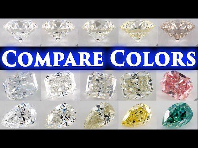 Diamond Color Comparison Shade Grade Chart D vs E, F, G, H, I, J, K, L Difference Engagement Ring