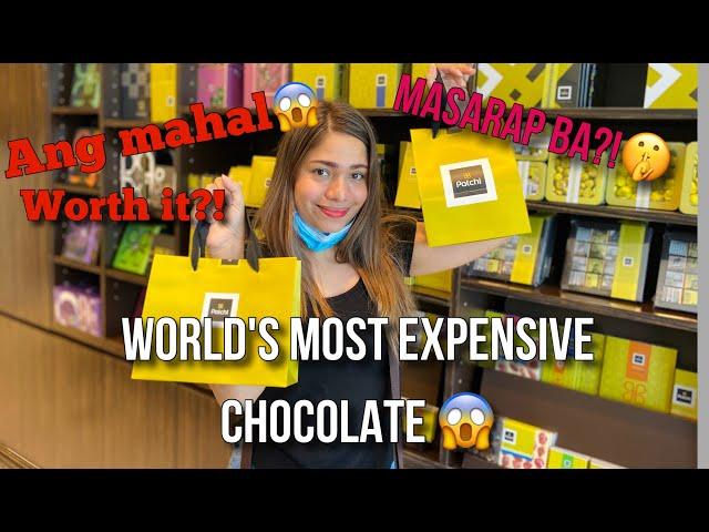 WORLD'S MOST EXPENSIVE CHOCOLATE?! #PATCHI #tastetest #Sulitba ? #patchiphilippines #lebanesepatchi