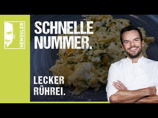 Schnelles Rührei-Rezept in drei Varianten von Steffen Henssler