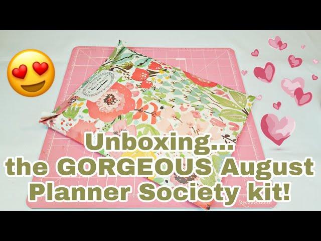 Unboxing the GORGEOUS August Planner Society kit | Planning With Eli