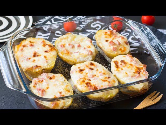 Patate Ripiene al Forno con Prosciutto e Formaggio - Ricetta Facile e Veloce  - 55Winston55