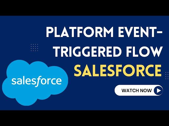 Platform Event Triggered Flow in Salesforce | Scenario and Explanation Platform Event Triggered Flow