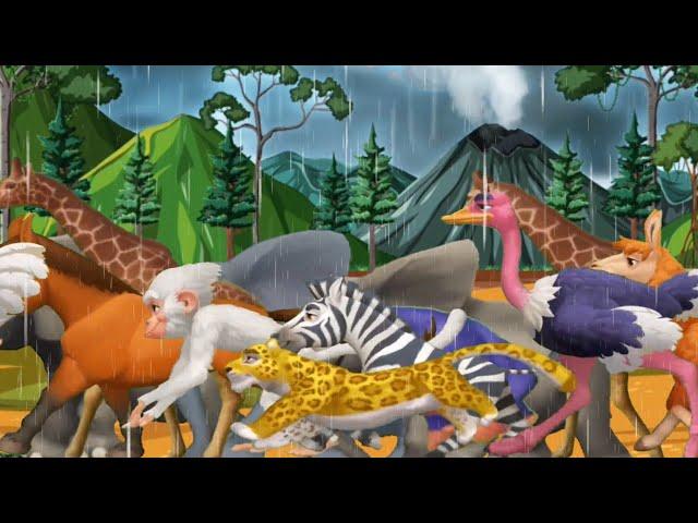 Wild Animals Name For Kids | Animal Sounds Song | ABC Alphabet Animals Song