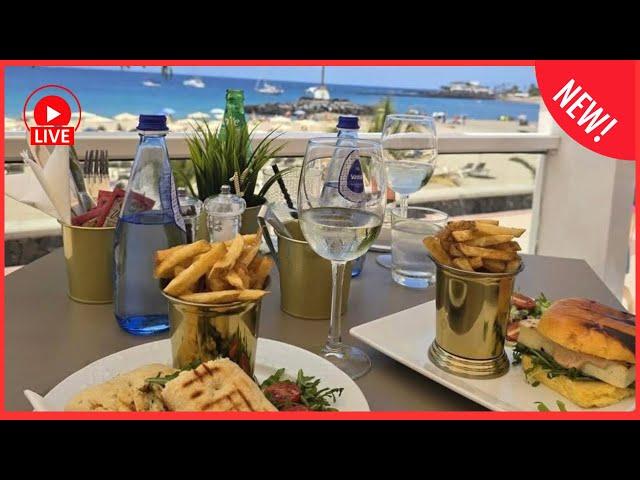 LIVE: Trying a BRAND NEW Beachfront Restaurant in Tenerife Los Cristianos 