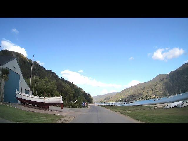 Driving from Linkwater to Anakiwa in the Marlborough Region of New Zealand