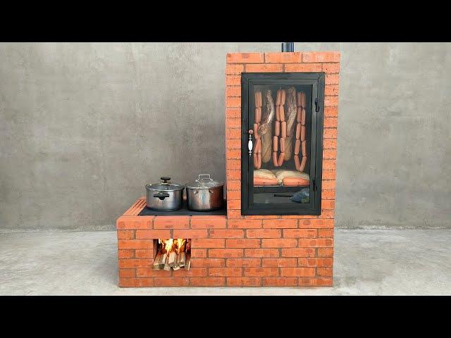 Amazing: I made a smokehouse from red bricks, very effective