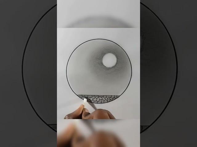 #art #easydrawing #circledrawing #pencildrawing #drawing #scenery #circle #drawingincircle
