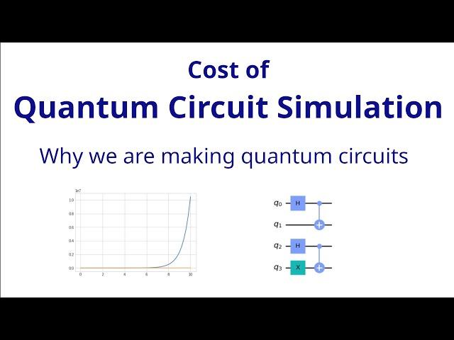 Cost of Quantum Circuit Simulation - Why we are making Quantum Computer?