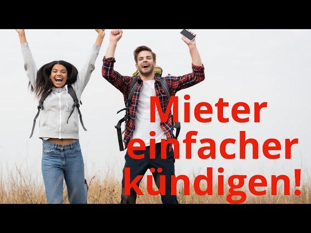 Mieter einfach kündigen, wenn ihr beide unter einem Dach lebt - vereinfachte Kündigung