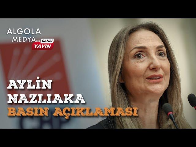 Aylin Nazlıaka, CHP Genel Merkezi'nde açıklama yapıyor - ANKARA / CANLI