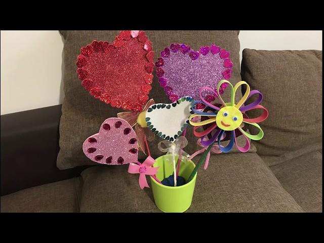 Decorațiune inimioara Valentine's Day Decoration/DIY heart/How to make a foam sheet decoration