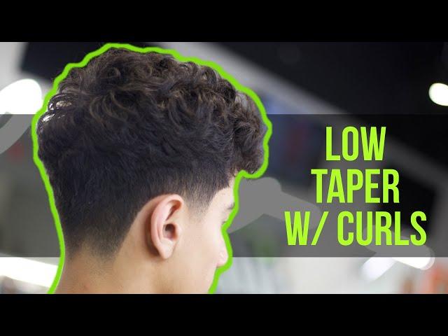 LOW TAPER W/ CURLS | BARBER TUTORIAL | BARBER HOW TO