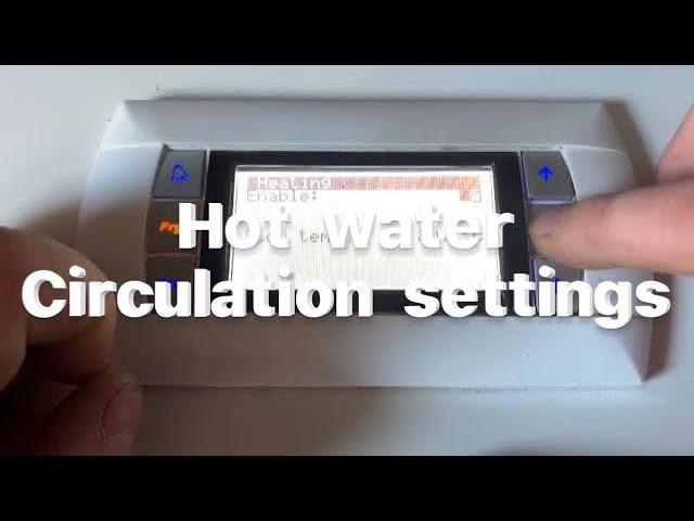 EcoForest - Setting hot water circulation times ( heat pump )