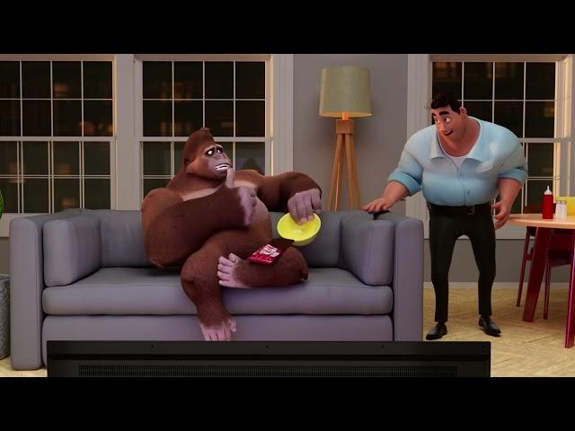 This Gorilla hates salad! ---3D Character Animation.