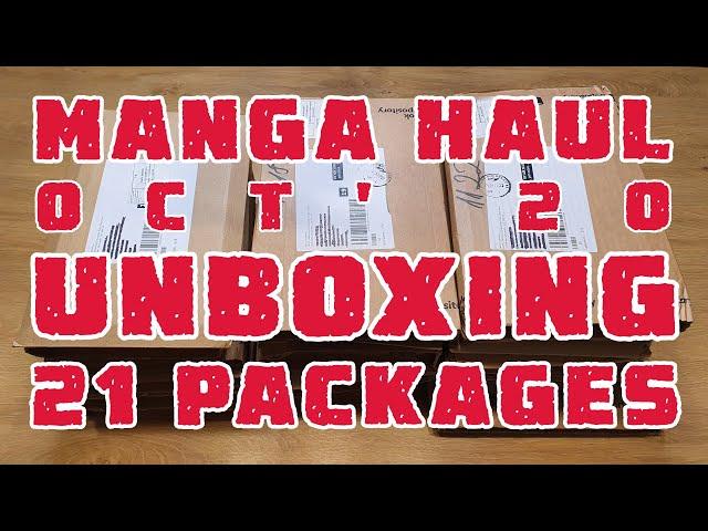 Manga Haul - Oct '20 - 21 Packages Unboxing