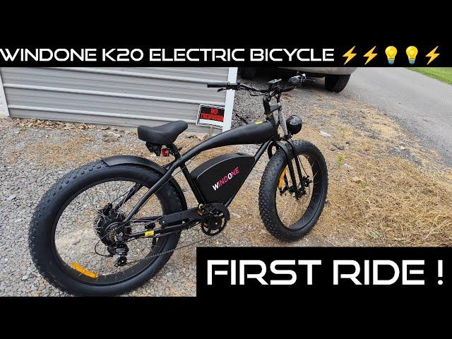 Windone k20 retro cruiser electric bike : first ride Cheap affordable electric bike