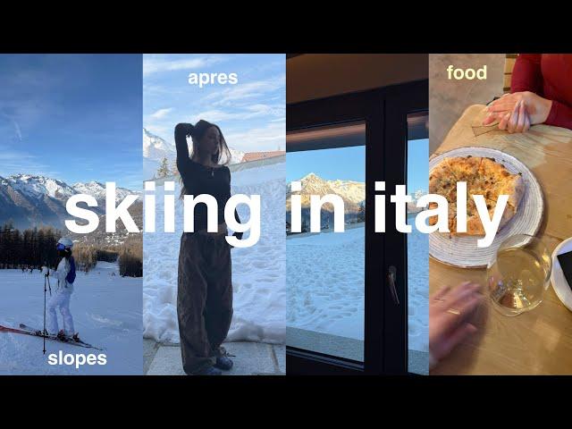 SKIING IN ITALY 25 VLOG ️ slopes, drinks & lils