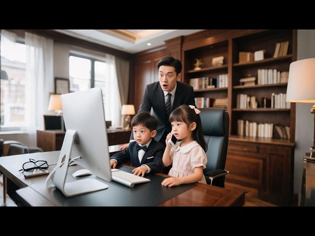 Two genius babies found mommy's location in one second and helped the CEO chase his wife!