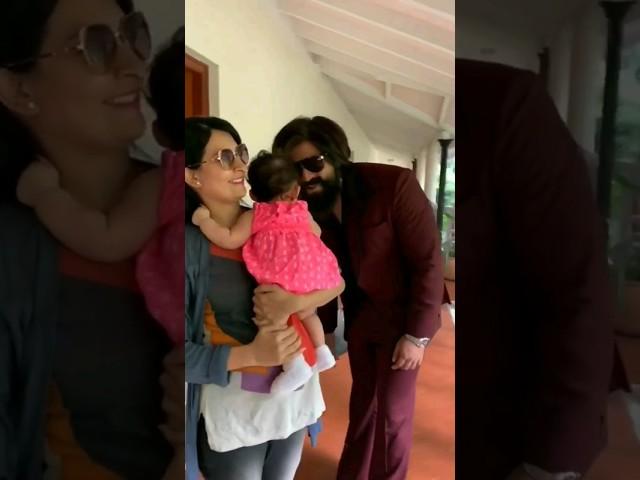 Yash with Family #yash #rockingstaryash #radhikapandit #ayrayash