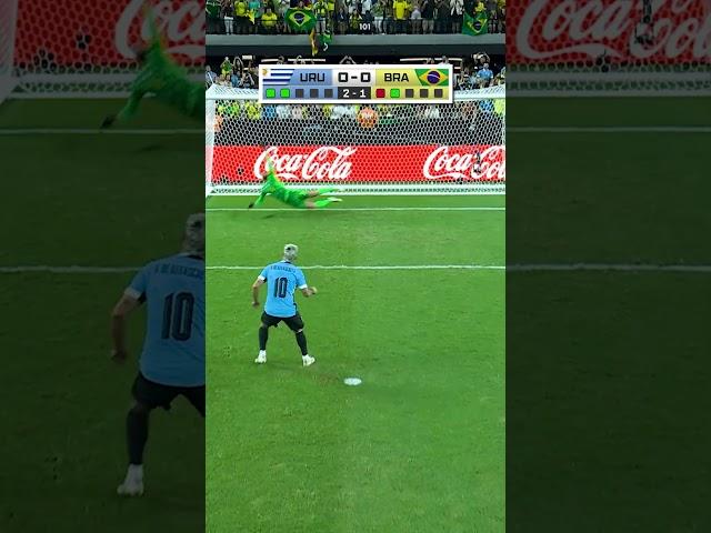 FULL Penalty Shootout in Uruguay vs. Brazil!  #soccer #copa #uruguay