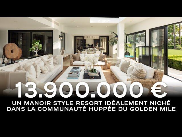 Immobilier Espagne l Visite d'une Villa Moderne à Marbella l €13.9 Millions