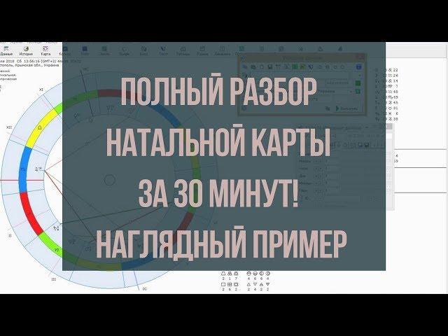 Полный разбор натальной карты за 30 минут!