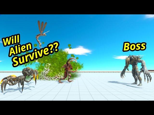 Alien Exotica (No Ranthorn) vs boss factions animal revolt battle simulator