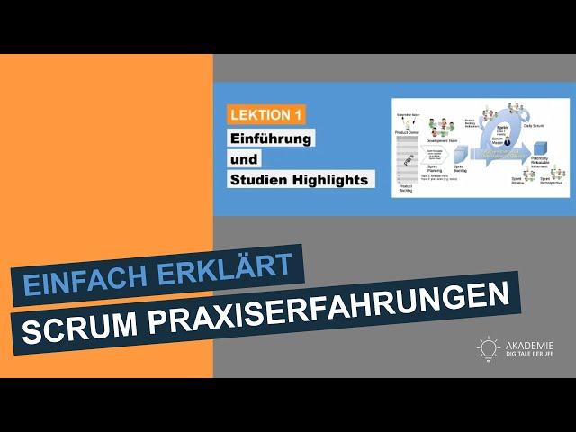 Scrum Praxiserfahrungen | Lektion 1 Inhalte und Lernziele Scrum