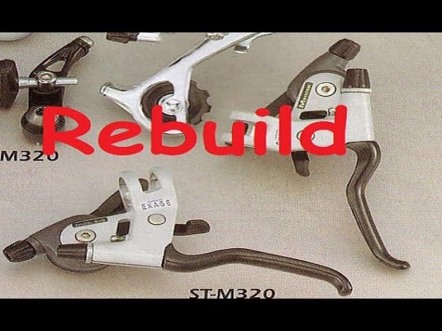 Rebuilding a shimano exage dualsys shifter lever part. 2   (ST-M320 front)