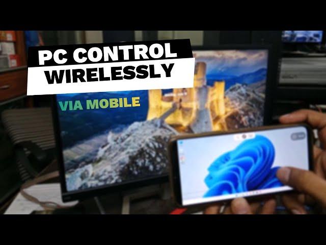 Take Control of Your PC Wirelessly | Control PC From PHONE| Turn Phone into a WIRELESS PC Controller